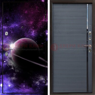 Металлическая дверь с фотопечатью Сатурна ДФ-20 в Электростали