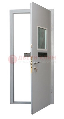 Белая металлическая дверь в кассу ДКС-1 в Электростали