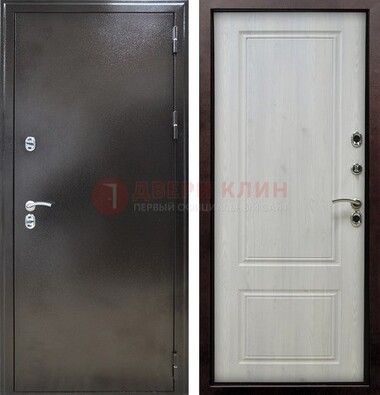 Коричневая железная дверь с МДФ ДМ-170 в Электростали