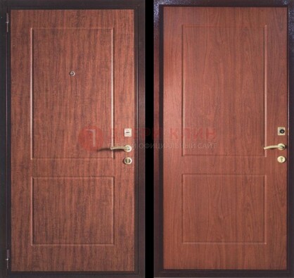 Фрезированная металлическая дверь с МДФ ДМ-182 в Электростали
