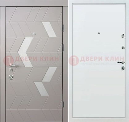 Уличная металлическая дверь с терморазрывом и МДФ панелью ДМ-190 в Электростали