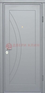 Белая железная дверь с МДФ ДМ-29 в квартиру в Электростали