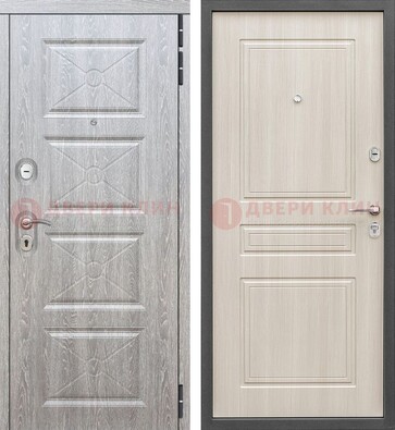 Железная коричневая дверь Темный орех с МДФ Шоколад ДМ-302 в Электростали