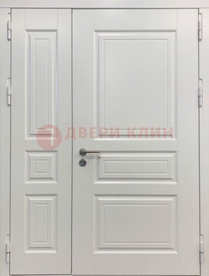 Полуторная светлая металлическая дверь с МДФ ДМ-336 в Электростали