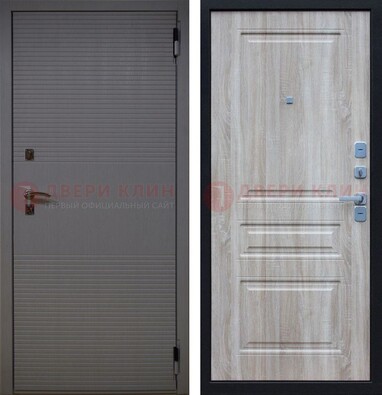 Железная дверь с панелями МДФ ДМ-357 в Электростали