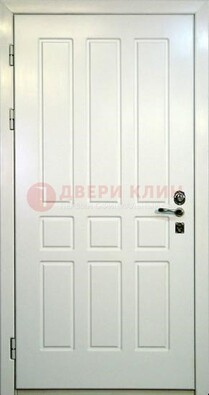 Белая стальная дверь с МДФ ДМ-36 в Электростали