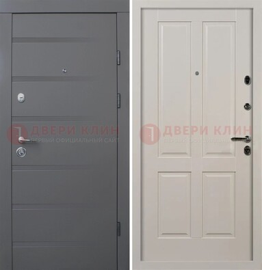 Квартирная железная дверь с МДФ панелями ДМ-423 в Электростали