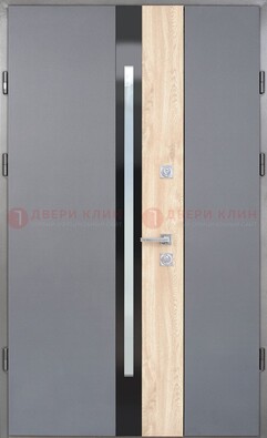Полуторная металлическая дверь с МДФ ДМ-503 в Электростали
