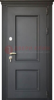 Чёрная дверь с МДФ ДМ-520 в Электростали