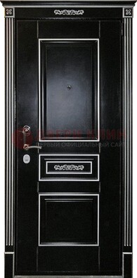 Чёрная дверь с МДФ ДМ-521 в Электростали