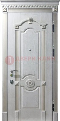 Белая дверь с МДФ ДМ-525 в Электростали