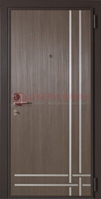 Квартирная стальная дверь с МДФ с декоративными вставками ДМ-89 в Электростали