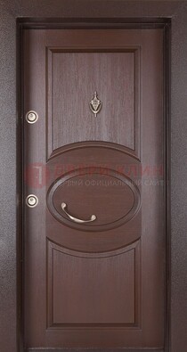 Железная дверь с массивом дуба в стиле классика ДМД-55 в Электростали