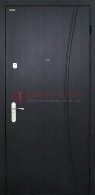 Черная стальная дверь с порошковым покрытием ДП-186 в Электростали