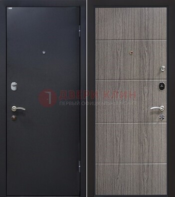 Черная входная дверь с порошковым напылением ДП-189 в Электростали