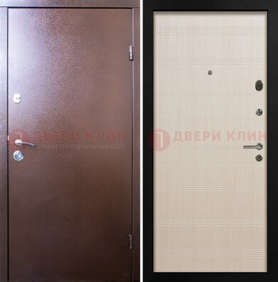 Входная дверь с порошковым покрытием и терморазрывом МДФ ДП-210 в Электростали