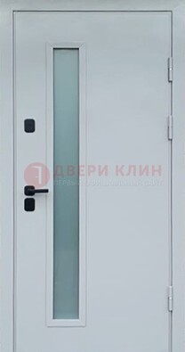 Светлая железная дверь с порошковым напылением ДП-303 в Видном