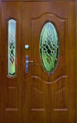 Парадная дверь со стеклянными вставками ДПР-73 для дома в Электростали