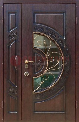 Полуторная железная дверь Винорит в классическом стиле ДСК-272 в Электростали