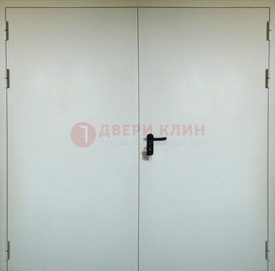 Белая металлическая техническая дверь ДТ-8 в Электростали
