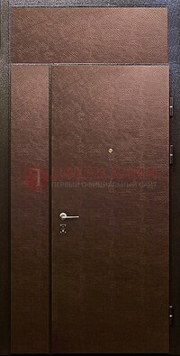 Тамбурная дверь с верхней фрамугой с винилискожей ДТМ-7 в Электростали