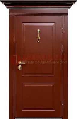 Красная железная дверь винорит для частного дома ДВТ-251 в Электростали