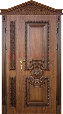 Узорная стальная дверь с виноритом для дома ДВТ-260 в Электростали