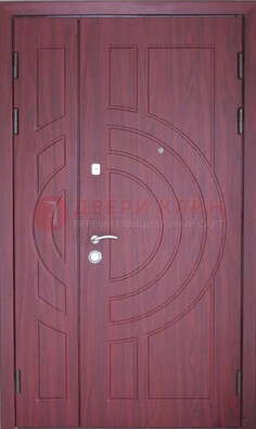 Красная железная дверь с виноритом ДВТ-3 в Электростали